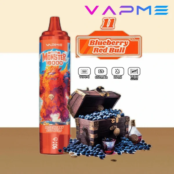 Vapme Monster 16000 Puffs 2% 5% Nicotine Rechargeable Disposable Vapes Bulk buy Wholesale - KeenVape - 4