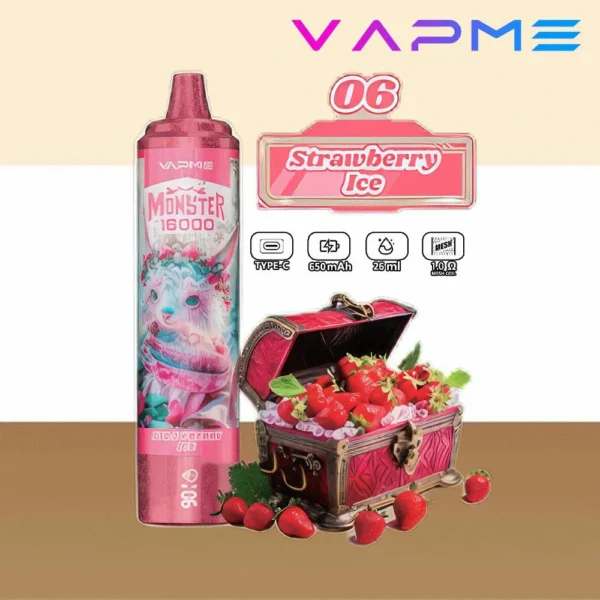 Vapme Monster 16000 Puffs 2% 5% Nicotine Rechargeable Disposable Vapes Bulk buy Wholesale - KeenVape - 2