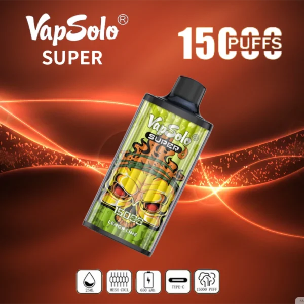 Vapsolo Super 15000 Puffs 2% 5% Düşük Nikotinli Toplu Şarj Edilebilir Tek Kullanımlık Vapes Kalemi Toptan Satın Alın - KeenVape - 4