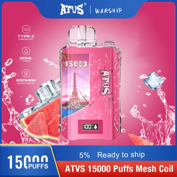 Atvs 15000 Puffs 5% Oplaadbare wegwerpvapes-pen met laag nicotinegehalte, bulk kopen groothandel - KeenVape - 6