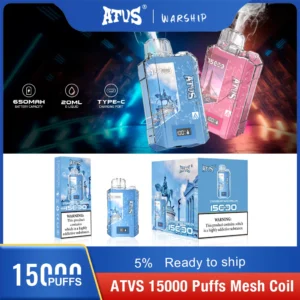 Atvs 15000 Puffs 5% Oplaadbare wegwerpvapes-pen met laag nicotinegehalte, bulk kopen groothandel - KeenVape - 16