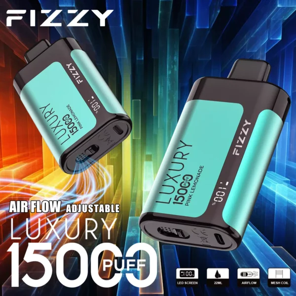 Fizzy Luxury 15000 Puffs 2% 5% Düşük Nikotinli Şarj Edilebilir Tek Kullanımlık Vapes Kalem Toplu Toptan Satın Al - KeenVape - 3