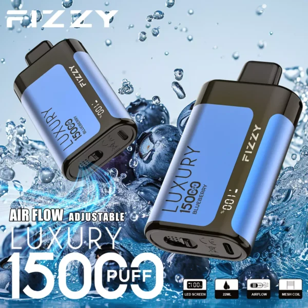 Fizzy Luxury 15000 Puffs 2% 5% Düşük Nikotinli Şarj Edilebilir Tek Kullanımlık Vapes Kalem Toplu Toptan Satın Al - KeenVape - 6