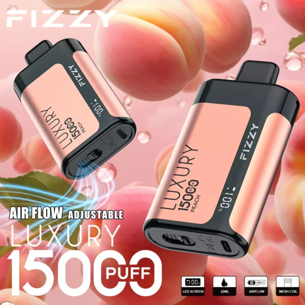 Fizzy Luxury 15000 Puffs 2% 5% Düşük Nikotinli Şarj Edilebilir Tek Kullanımlık Vapes Kalem Toplu Toptan Satın Al - KeenVape - 7