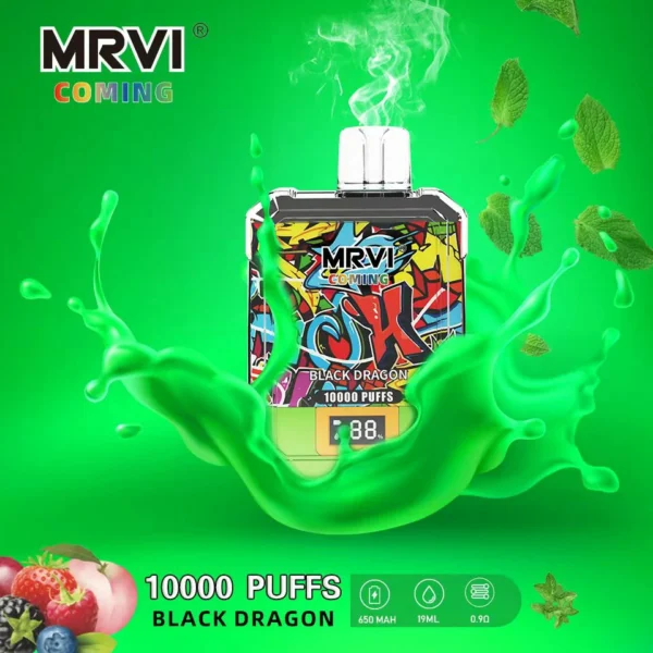 Ψηφιακή οθόνη MRVI Coming 10000 Puffs 2% 3% 5% Επαναφορτιζόμενη αναλώσιμη πένα χαμηλής νικοτίνης Μαζική Αγορά Χονδρικής - KeenVape - 3