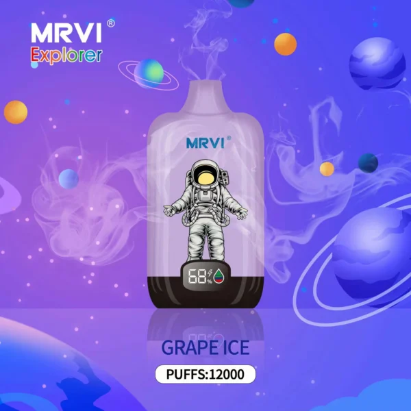 MRVI Explorer 12000 Puffs Digital Screen 2% 3% 5% Перезаряджувана одноразова ручка для електронних сигарет з низьким вмістом нікотину Купуйте оптом - KeenVape - 3