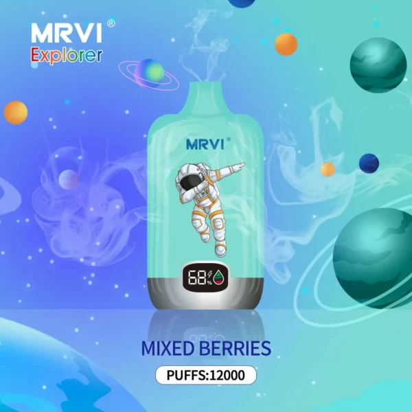 MRVI Explorer 12000 Puffs Цифровий екран 2% 3% 5% Перезаряджуваний одноразовий вейп-ручка з низьким вмістом нікотину Купуйте оптом - KeenVape - 4