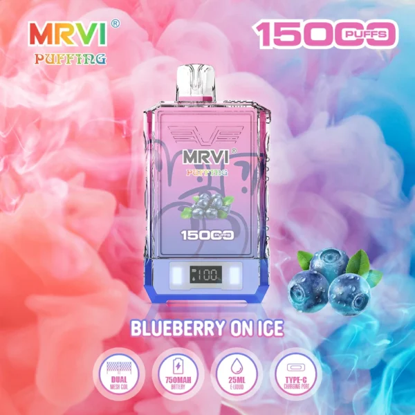 MRVI Puffing 15000 Puffs Dual Mesh Digital Screen 2% 5% Επαναφορτιζόμενη αναλώσιμη πένα Vapes χαμηλής περιεκτικότητας σε νικοτίνη Μαζική Αγορά χονδρικής - KeenVape - 2