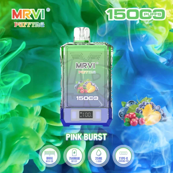 MRVI Puffing 15000 Puffs Dual Mesh Digital Screen 2% 5% Επαναφορτιζόμενη μίας χρήσης Στυλό Vapes χαμηλής περιεκτικότητας σε νικοτίνη Μαζική Αγορά Χονδρικής - KeenVape - 11