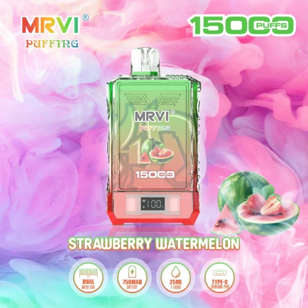 MRVI Puffing 15000 Puffs Dual Mesh Digital Screen 2% 5% Επαναφορτιζόμενη μίας χρήσης στυλό Vapes χαμηλής περιεκτικότητας σε νικοτίνη Μαζική Αγορά χονδρικής - KeenVape - 4