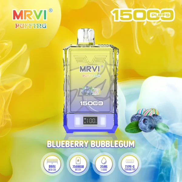 MRVI Puffing 15000 Puffs Dual Mesh Digital Screen 2% 5% Χαμηλής νικοτίνης επαναφορτιζόμενη μίας χρήσης στυλό Vapes Μαζική Αγορά Χονδρικής - KeenVape - 8