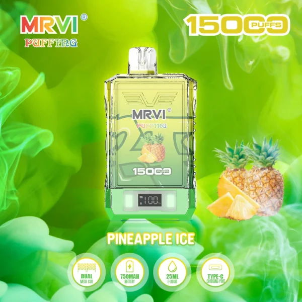 MRVI Puffing 15000 Puffs Dual Mesh Digital Screen 2% 5% Χαμηλής νικοτίνης επαναφορτιζόμενη μίας χρήσης στυλό Vapes Μαζική Αγορά Χονδρικής - KeenVape - 10