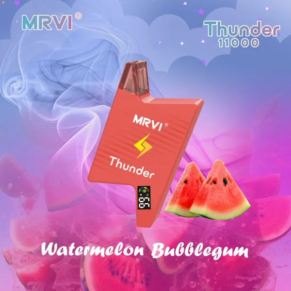 MRVI Thunder 11000 Puffs Цифровой экран 2% 3% 5% Перезаряжаемая одноразовая ручка для электронных сигарет с низким содержанием никотина Купить оптом - KeenVape - 1