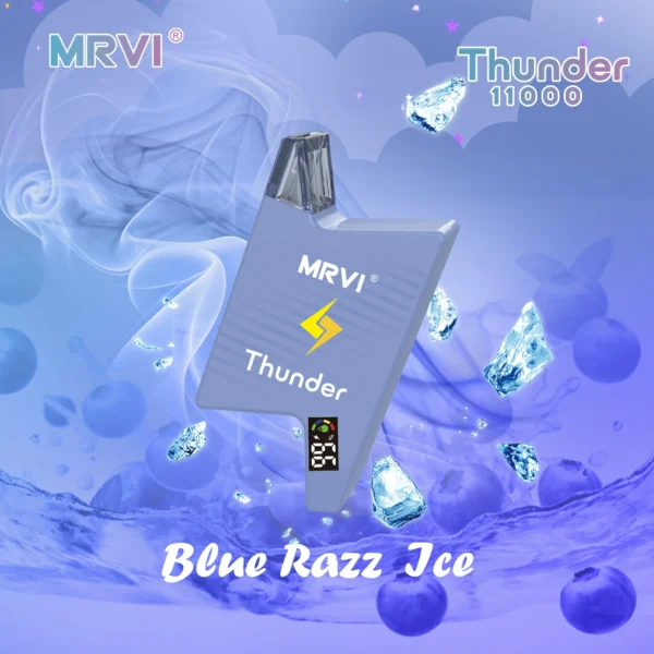 MRVI Thunder 11000 Puffs Цифровой экран 2% 3% 5% Перезаряжаемая одноразовая ручка для электронных сигарет с низким содержанием никотина. Купить оптом - KeenVape - 7