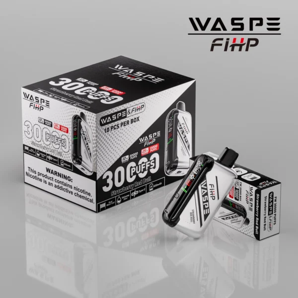 WASPE FIHP 30000 Puffs Dual Mesh 0% 2% 5% LED Display Low Nicotine Rechargeable Disposable Vapes Pen Bulk Buy Wholesale - KeenVape - 12