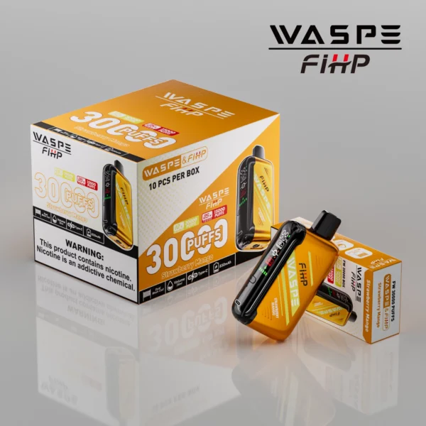 WASPE FIHP 30000 Puffs Dual Mesh 0% 2% 5% LED Display Low Nicotine Rechargeable Disposable Vapes Pen Bulk Buy Wholesale - KeenVape - 11