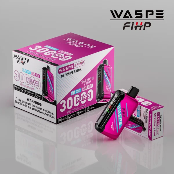 WASPE FIHP 30000 Puffs Dual Mesh 0% 2% 5% LED Display Low Nicotine Rechargeable Disposable Vapes Pen Bulk Buy Wholesale - KeenVape - 10