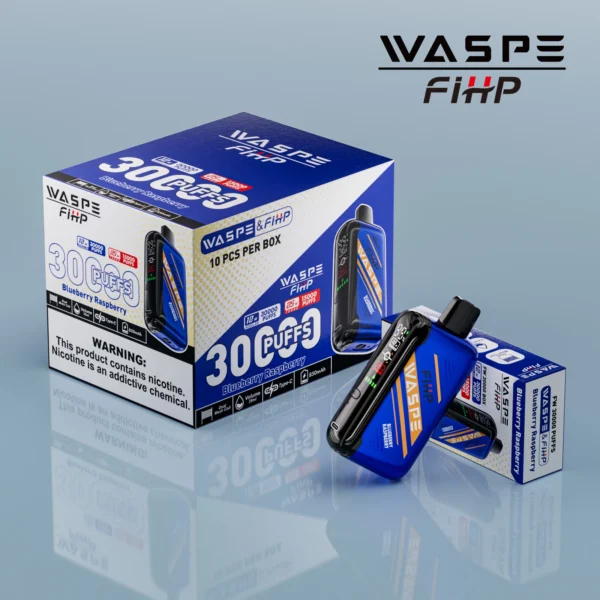 WASPE FIHP 30000 Puffs Dual Mesh 0% 2% 5% LED Display Low Nicotine Rechargeable Disposable Vapes Pen Bulk Buy Wholesale - KeenVape - 6