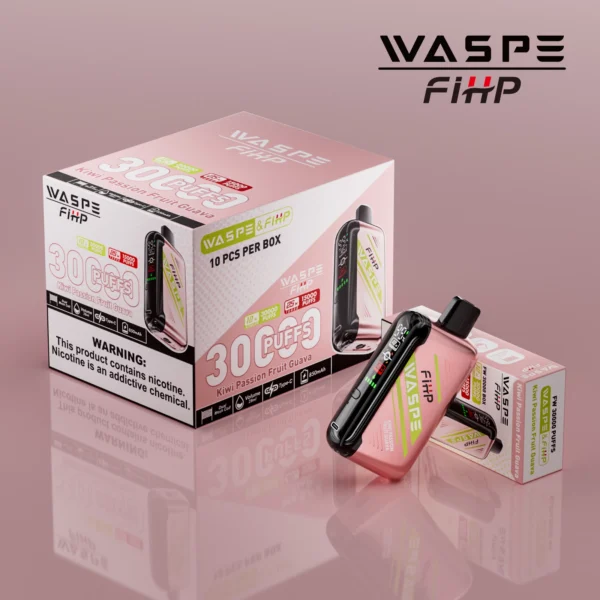 WASPE FIHP 30000 Puffs Dual Mesh 0% 2% 5% LED Display Low Nicotine Rechargeable Disposable Vapes Pen Bulk Buy Wholesale - KeenVape - 5