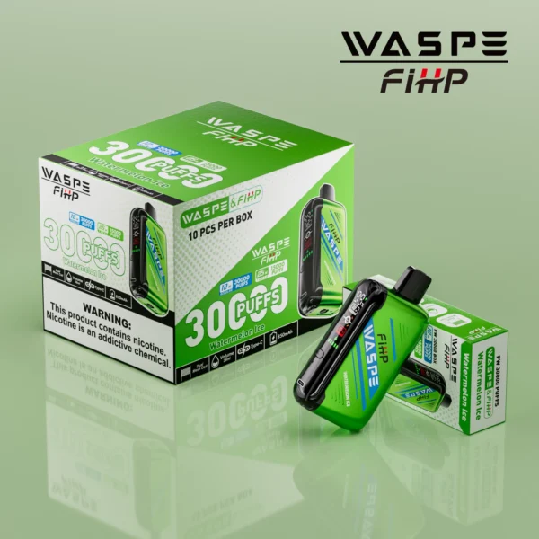 WASPE FIHP 30000 Puffs Dual Mesh 0% 2% 5% LED Display Low Nicotine Rechargeable Disposable Vapes Pen Bulk Buy Wholesale - KeenVape - 3