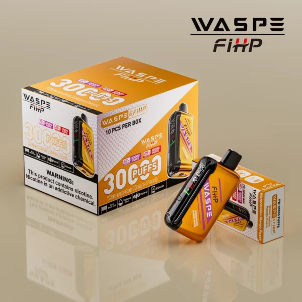 WASPE FIHP 30000 Puffs Dual Mesh 0% 2% 5% LED Display Low Nicotine Rechargeable Disposable Vapes Pen Bulk Buy Wholesale - KeenVape - 2