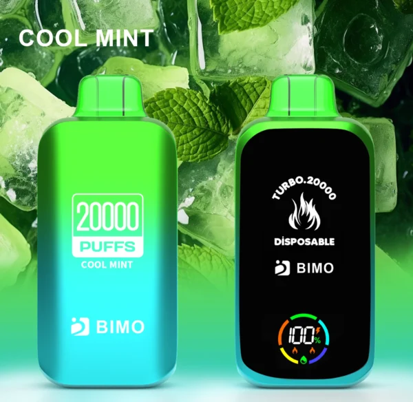 BIMO Turbo 20000 Puffs koko näyttö 0% 2% 5% Matala nikotiini Ladattava Kertakäyttöinen Vapes Pen Bulk Tukkumyynti - KeenVape - 7