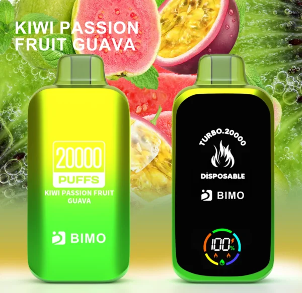 BIMO Turbo 20000 Puffs koko näyttö 0% 2% 5% Vähä Nikotiini Ladattava Kertakäyttöinen Vapes Pen Bulk Tukkumyynti - KeenVape - 6