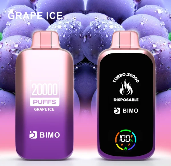 BIMO Turbo 20000 Puffs koko näyttö 0% 2% 5% Alhainen nikotiini Ladattava Kertakäyttöinen Vapes Pen Bulk Tukkumyynti - KeenVape - 5