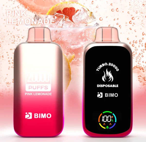 BIMO Turbo 20000 Puffs Koko näyttö 0% 2% 5% Matala nikotiini Ladattava Kertakäyttöinen Vapes Pen Bulk Tukkumyynti - KeenVape - 4