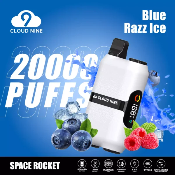 CLOUD NINE D33 20000 Puffs Иммерсивный экран с двойной сеткой 5% Перезаряжаемая одноразовая ручка для вейпов с низким содержанием никотина Купить оптом - KeenVape - 2