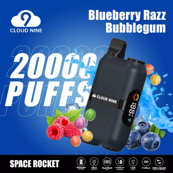 CLOUD NINE D33 20000 Puffs Иммерсивный экран с двойной сеткой 5% Перезаряжаемая одноразовая ручка для вейпов с низким содержанием никотина Купить оптом - KeenVape - 5