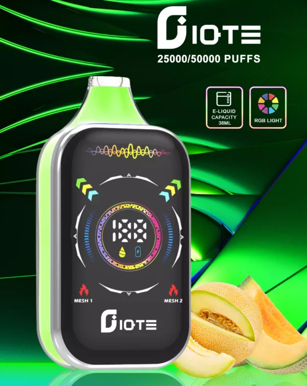 IQTE 50000 Puffs с двойной сеткой RGB, полноэкранный режим 0% 2% 5% Перезаряжаемая одноразовая ручка для электронных сигарет с низким содержанием никотина, оптовая покупка оптом - KeenVape - 5