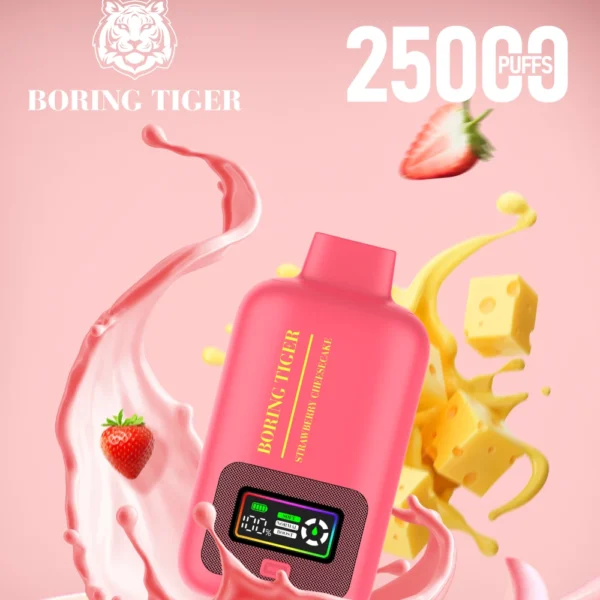 VASY Boring Tiger 25000 Puffs Digital Screen 4 Mesh Coil 50mg Перезаряджувана одноразова ручка для вейпів з низьким вмістом нікотину Купуйте оптом - KeenVape - 1